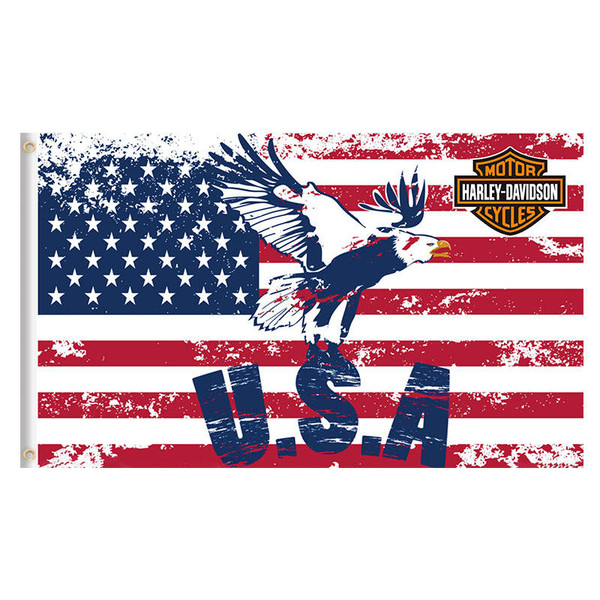 harley davidson eagle logo american flag