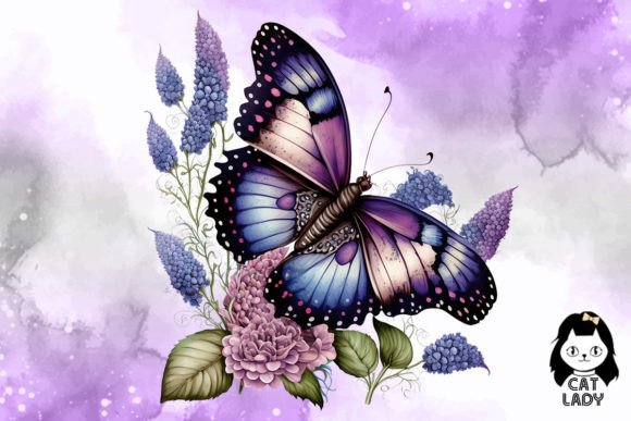 purple butterfly paintings