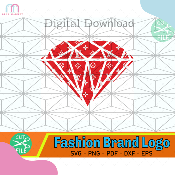 Louis Vuitton Diamond Red Svg, Logo Svg, LV Wrap Svg  Louis vuitton  pattern, Fashion logo branding, Louis vuitton