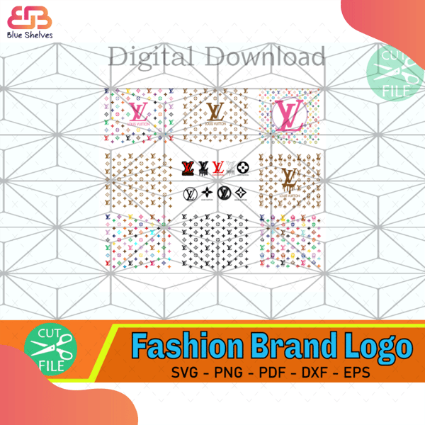 Louis vuitton wrap svg, Png, Dxf, Louis vuitton Pattern svg - Inspire Uplift