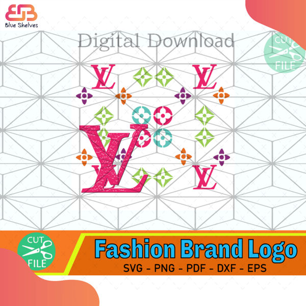 Louis Vuitton Logo SVG, Louis Vuitton SVG File, Trending SVG Cut File, Brand Logo SVG, PNG, DXF, EPS, Cut Files, Cricut