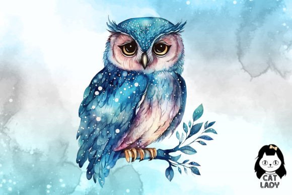 blue owl clipart