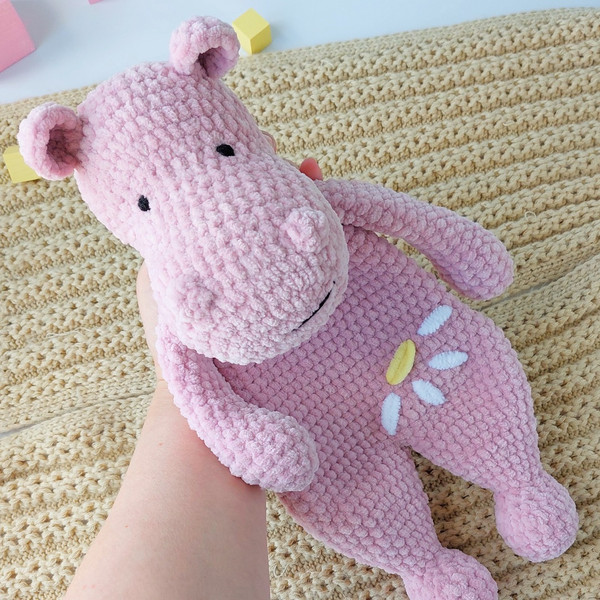 crochet toys hippo