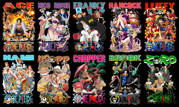 One Piece, Anime Bundle, One Piece Characters, Japanese SVG, - Inspire  Uplift