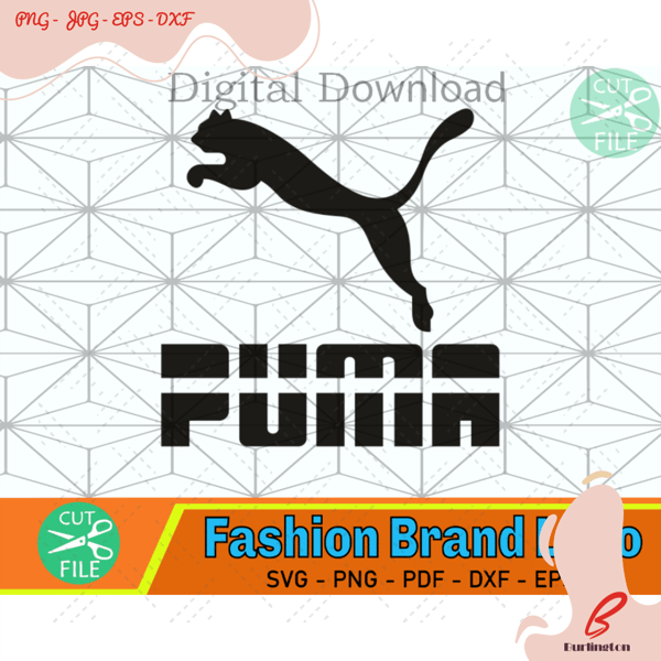 Puma Cut Line Svg, Puma Logo And Symbol Svg