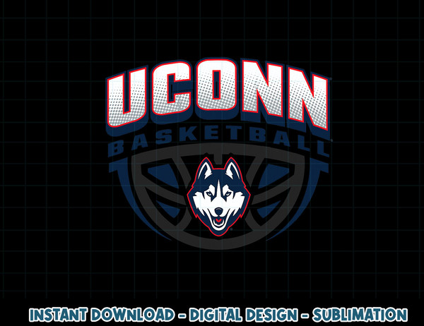 Connecticut Huskies Basketball Dribble Logo  .jpg
