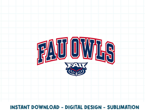 Kids Florida Atlantic Owls Kids Arch Over White  .jpg