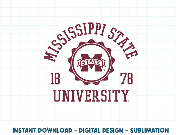 Kids Mississippi State Bulldogs Kids Stamp Pink  .jpg