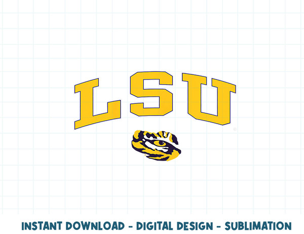 LSU Tigers Womens Arch Over Dark Heather Officially Licensed  .jpg