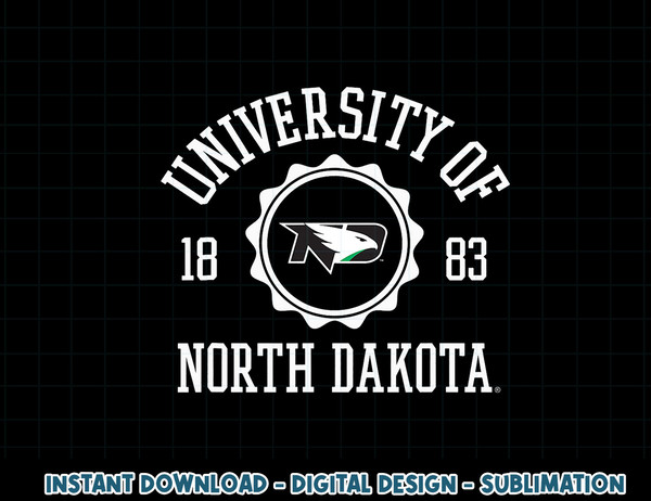 North Dakota Fighting Hawks Stamp Green Officially Licensed  .jpg