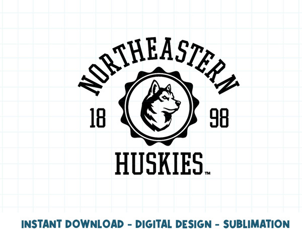 Northeastern Huskies Stamp 1898 Officially Licensed  .jpg
