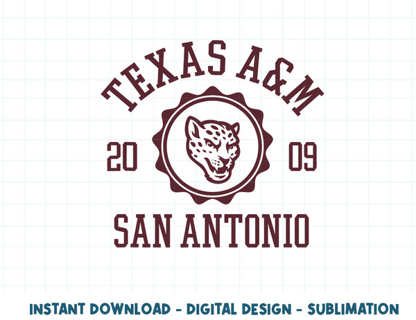 Texas A&M San Antonio Jaguars Stamp 2009 Officially Licensed  .jpg