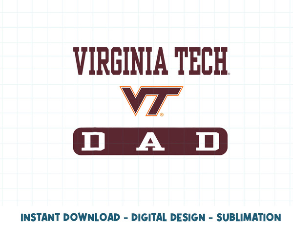 Virginia Tech Hokies Dad Logo Officially Licensed  .jpg