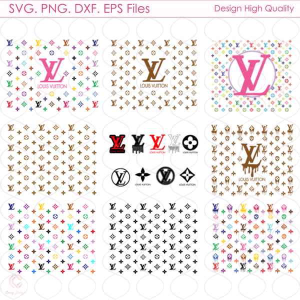 LV Pattern Bundle Svg, Pattern Logo Svg, Logos Svg, LV Logo - Inspire Uplift