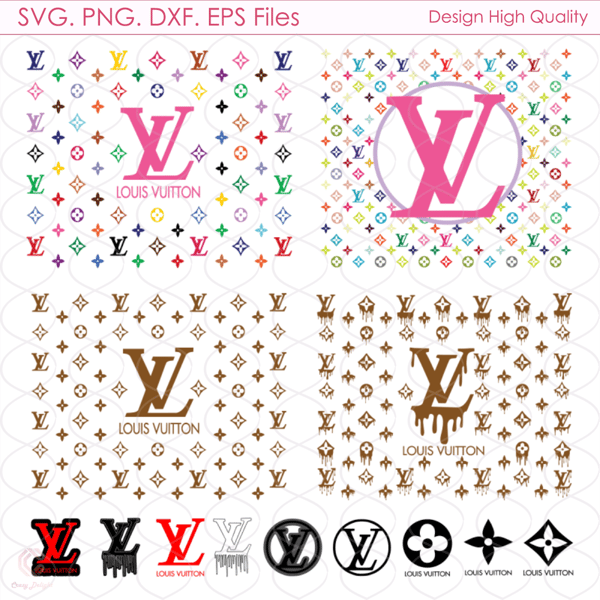 Louis Vuitton Pattern SVG  Louis Vuitton LV Pattern PNG
