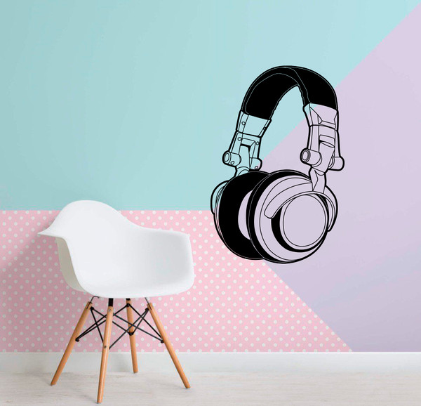 headset headphone music' Sticker