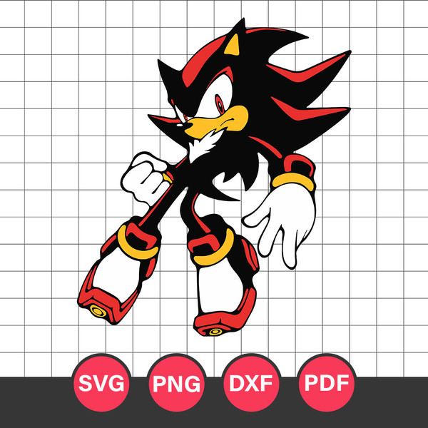 Shadow Face Svg, Sonic The Hedgehog Svg, Cartoon Svg, Png Dx - Inspire  Uplift