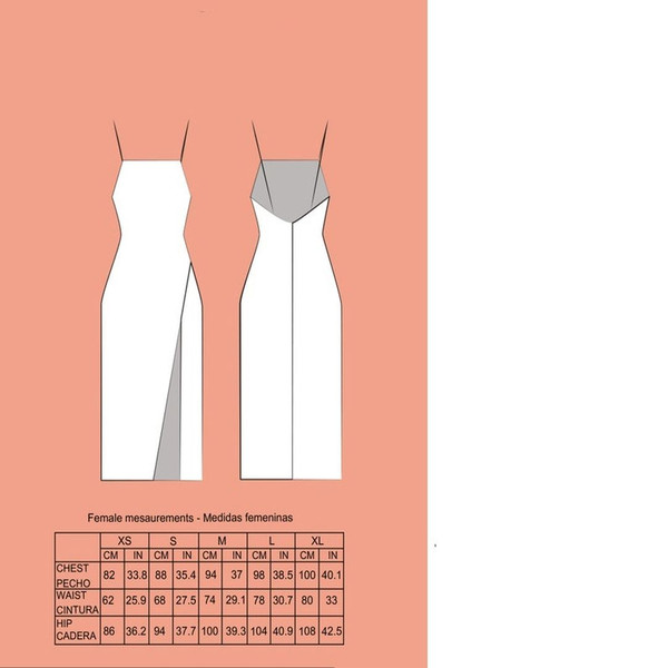 easy slit dress pattern, backless dress, prom dress pattern, - Inspire  Uplift