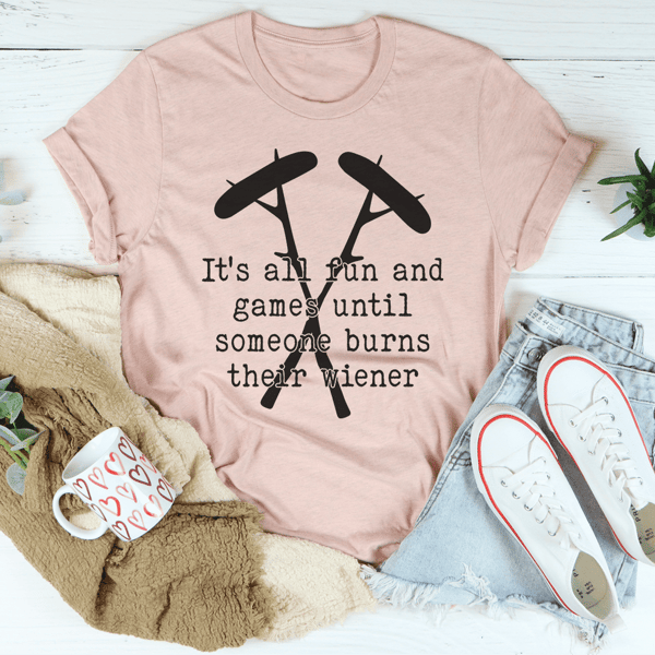 It's All Fun And Games Camping Tee