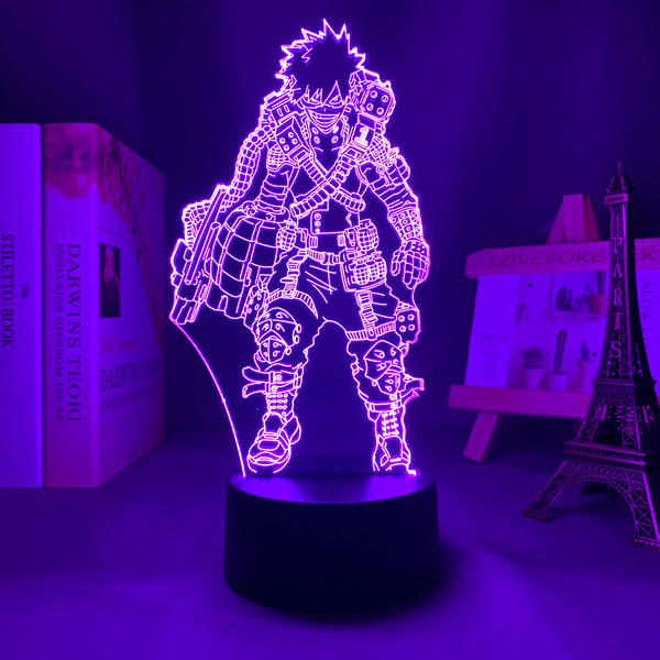 Katsuki Night LED Light Uplift 3D My - Bakugo Light Hero Inspire Academia