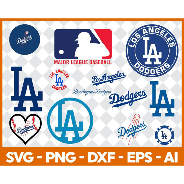 Los Angeles Dodgers svg, png, dxf, eps, ai