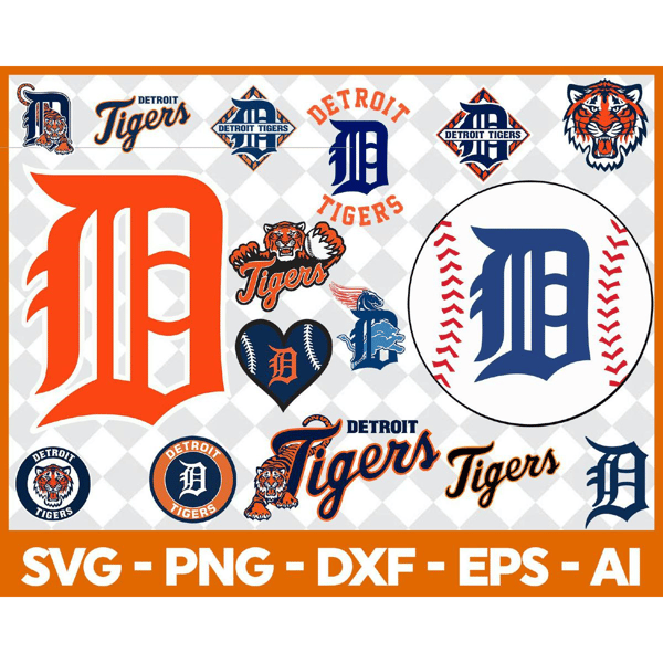 Detroit Tigers Baseball Team Svg - Inspire Uplift