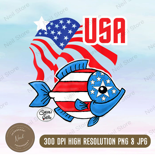 American Flag Fish Sticker USA Fishing Cup Car Truck Vehicle