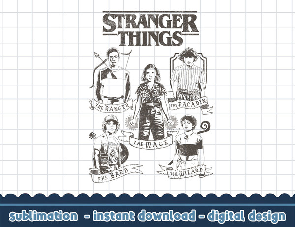 Netflix Stranger Things Group Shot Classes png,digital print.jpg