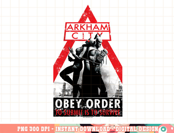 Batman Arkham City Catwoman Obey Order png, digital print,instant download.jpg