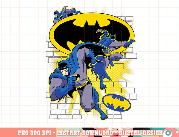 Batman The Brave and the Bold Action Collage png, digital print,instant download.jpg
