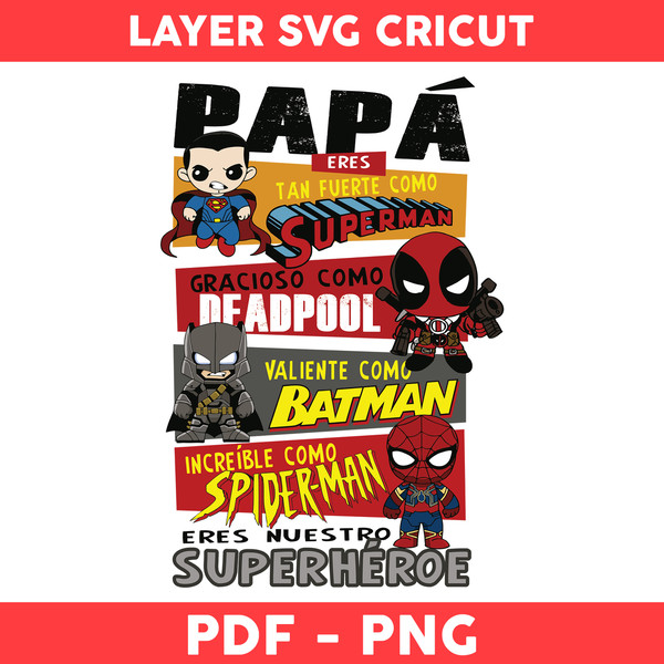 Papa Png, Superman Png, Deadpool Png, Spiderman Png, Batma - Inspire Uplift