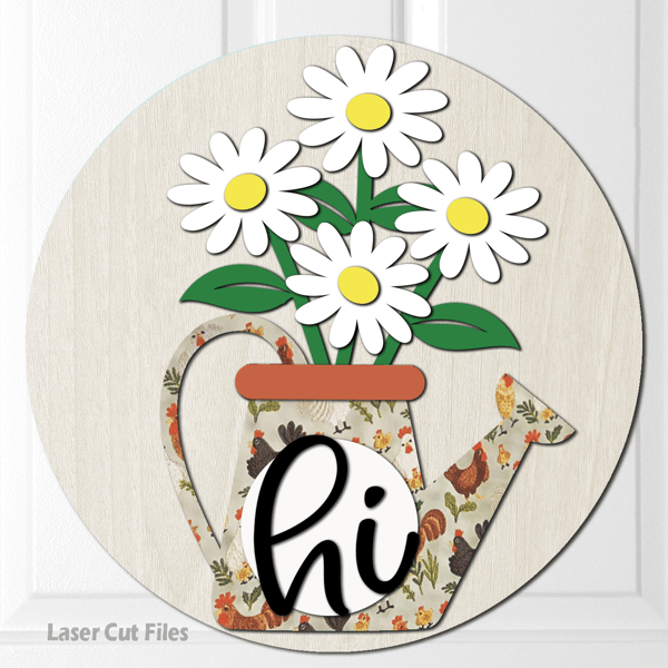 Watering Can SVG Laser Cut Files Daisy SVG Summer SVG Glowforge Files 3.png