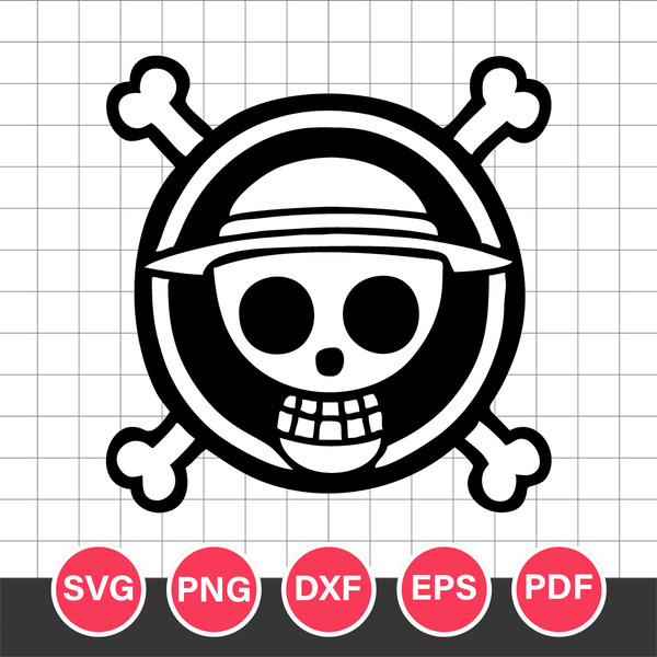 Sticker logo One Piece