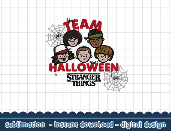 Stranger Things Halloween D&D Party Members png,digital print.jpg