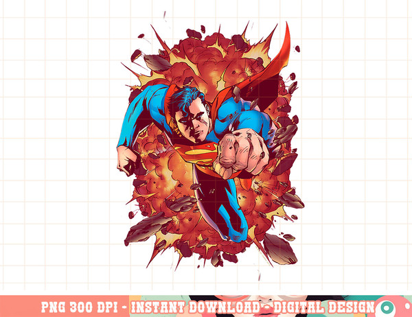 Superman Through Flame T Shirt png, digital print,instant download.jpg