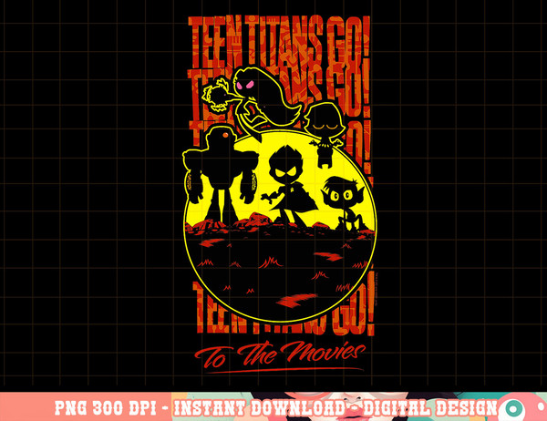 Teen Titans Go Titans Silhouette png, digital print,instant download.jpg