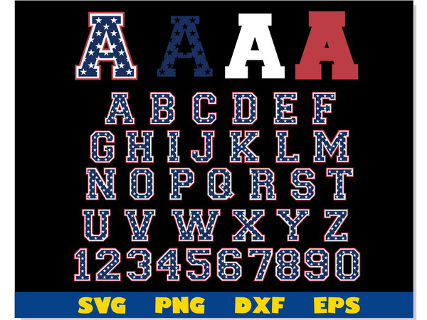 Varsity Alphabet Font SVG Sports Jersey Numbers SVG Baseball 
