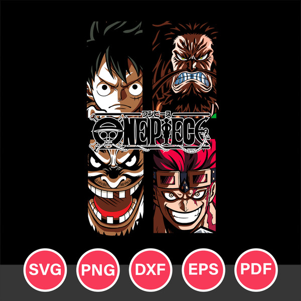 One Piece, Anime Bundle, One Piece Characters, Japanese SVG, PNG,EPS