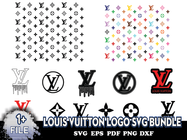 LV SVG, Louis Vuitton SVG, Louis Vuitton SVG Bundle, PNG, DXF, EPS
