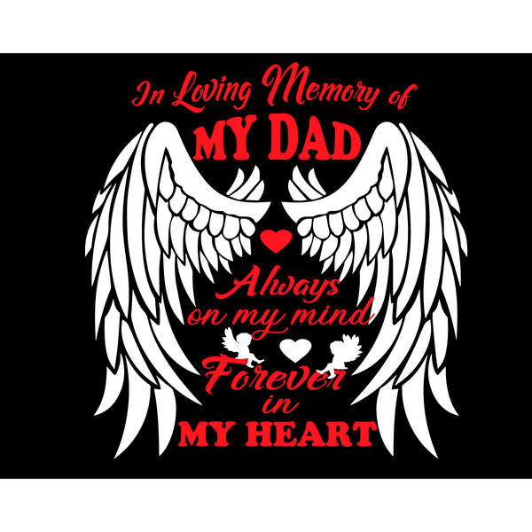 In Loving Memory Of My Dad Svg, Fathers Day Svg, Dad Svg, Fa - Inspire  Uplift