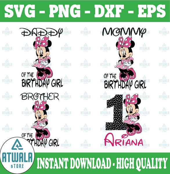 minnie mouse 1st birthday png