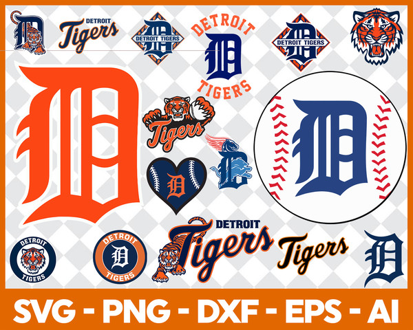 MLB Logo Detroit Tigers, Detroit Tigers SVG, Vector Detroit Tigers