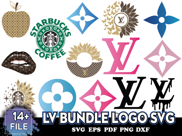 LV Bundle Logo Svg, LV Bundle Svg, Logos Svg