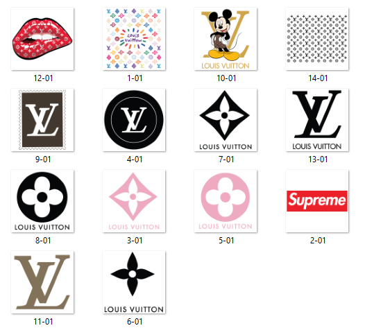 LV Supreme Pattern Bundle Svg, LV Pattern Svg, Supreme Logo - Inspire Uplift