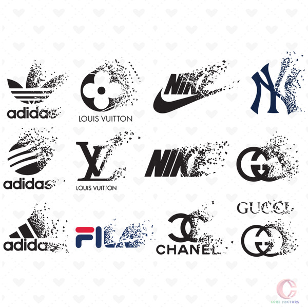 Fashion Dripping Logo Bundle Svg, Adidas Svg, Gucci Svg, Louis Vuitton Svg,  Nike Svg, Brand Logo Svg, Instant Download