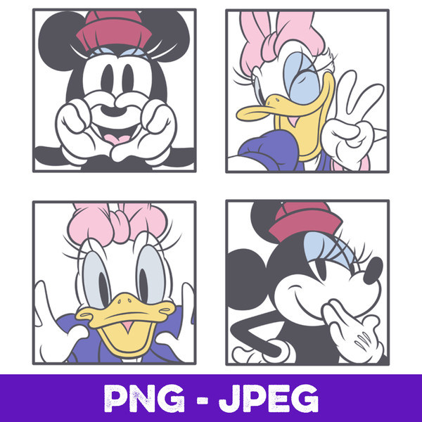 Disney Mickey Mouse Minnie Donald Duck Daisy Cartoon Kawaii