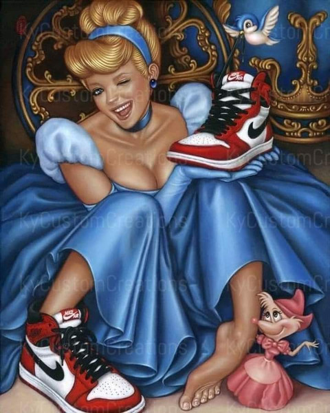 Kracht voordat bevestig alstublieft Cinderella Nike Air One PNG Jordan Shoes Cinderella Digital - Inspire Uplift