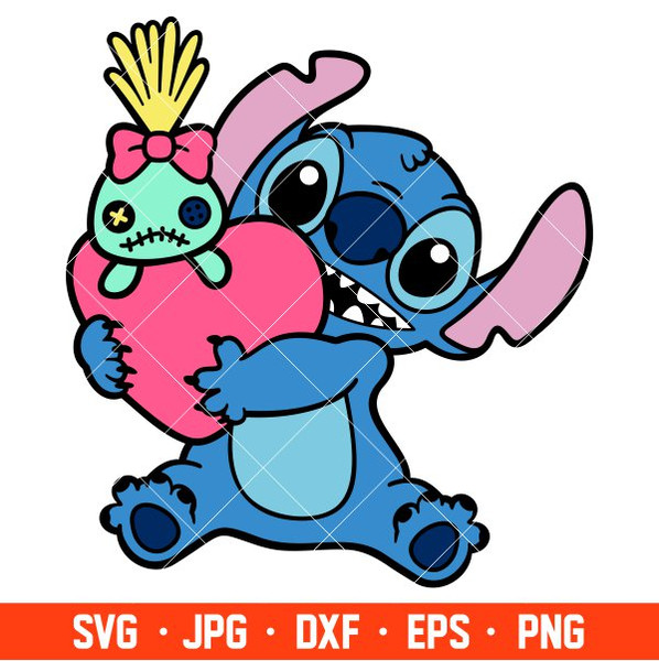 Stitch Angel Love Png, Stitch And Angel Png, Disney Valentin - Inspire  Uplift