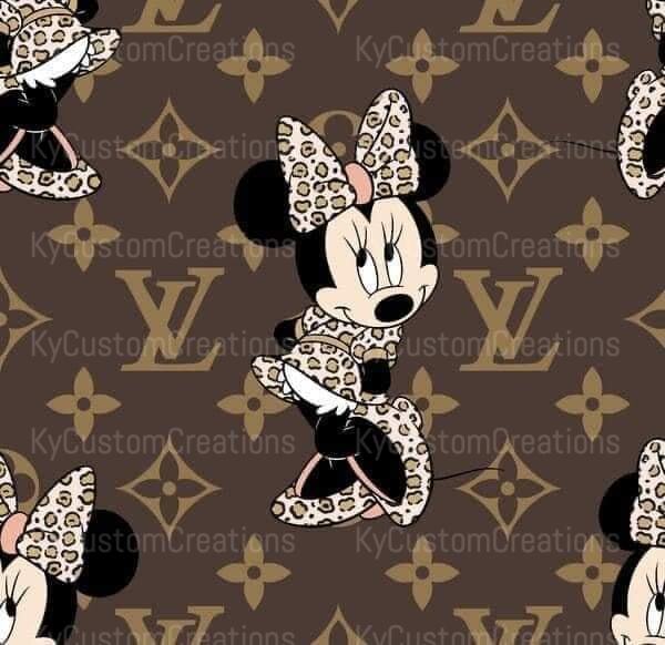 Louis Vuitton Mickey Mouse 20oz Tumbler Wrap Sublimation PNG