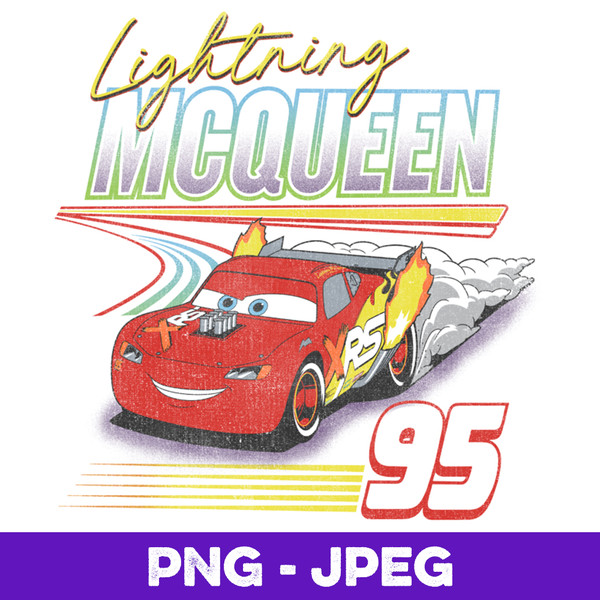 Disney Pixar Cars Lightning McQueen 95 Racer V1 , PNG Design - Inspire ...